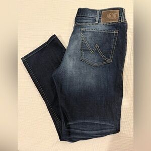 Ariat Men's Indigo Low Rise Boot Jeans like new 38x34